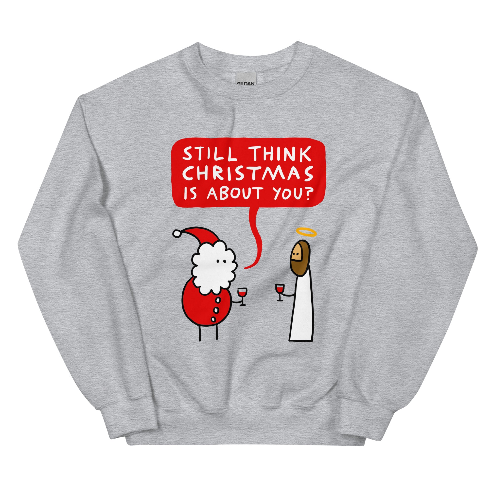 Santa vs. Jesus - sweater