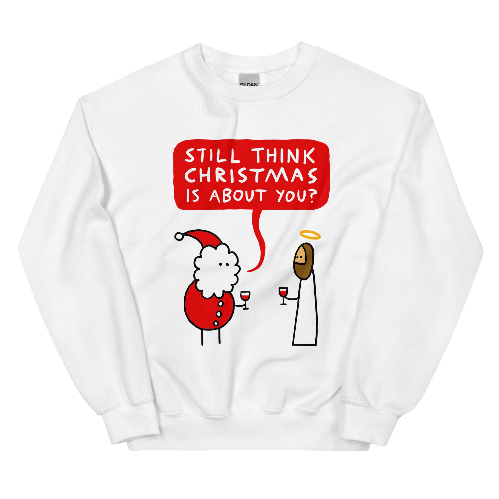 Santa vs. Jesus - sweater