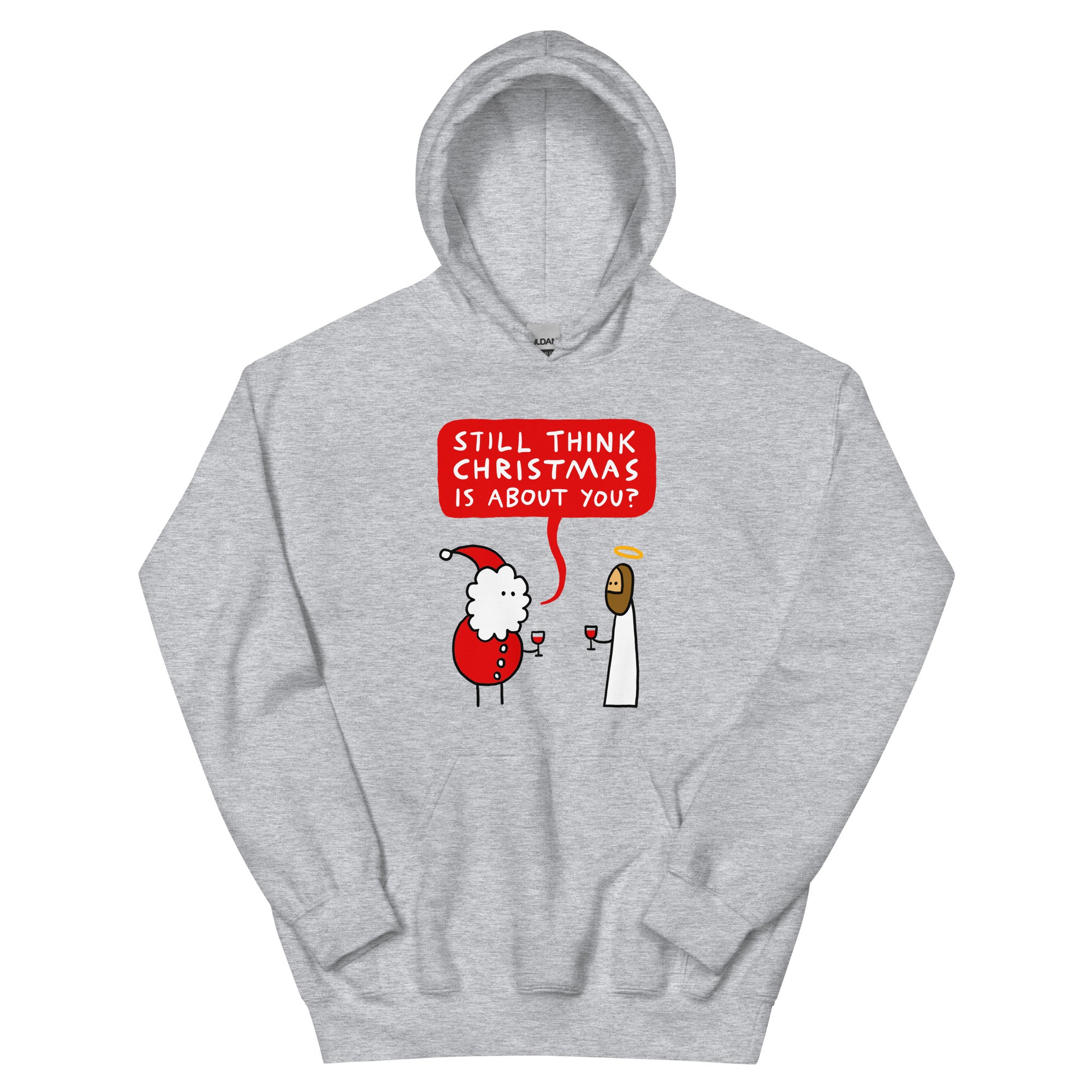 Santa vs. Jesus - hoodie