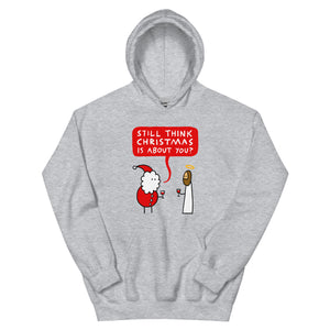 Santa vs. Jesus - hoodie