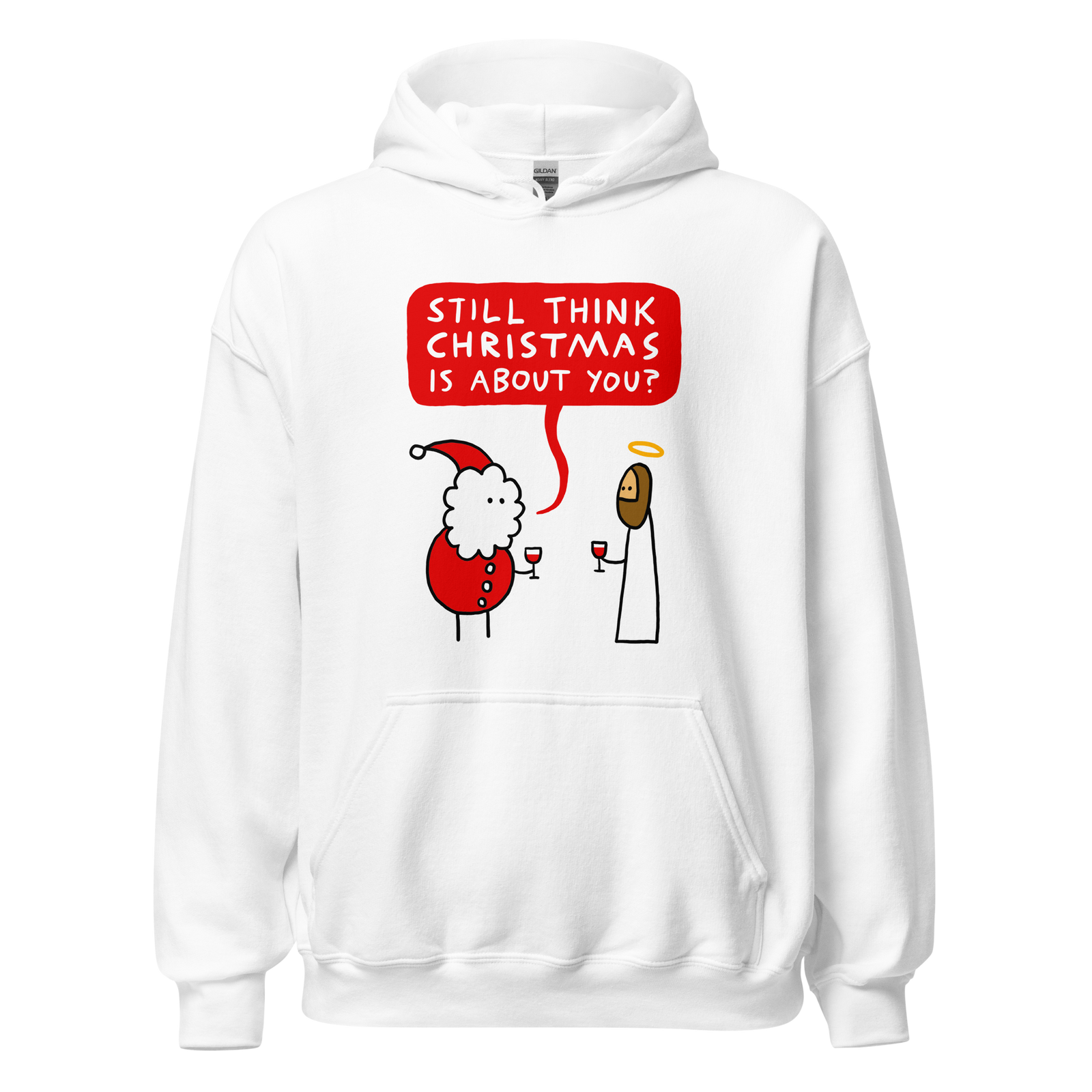 Santa vs. Jesus - hoodie