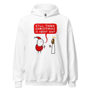 Santa vs. Jesus - hoodie