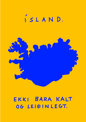 Ísland - print