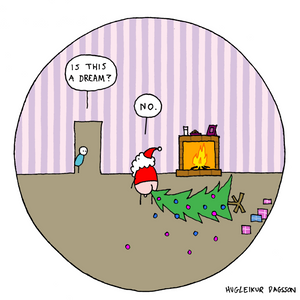 Santa Exposed - Christmas Cards