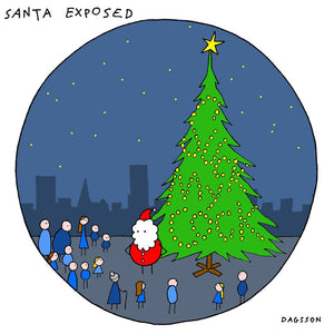 Santa Exposed - Christmas Cards