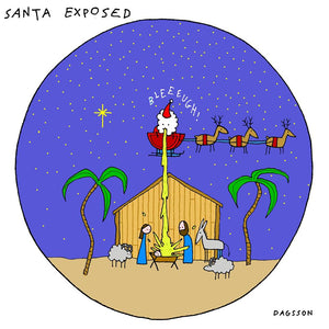 Santa Exposed - Christmas Cards
