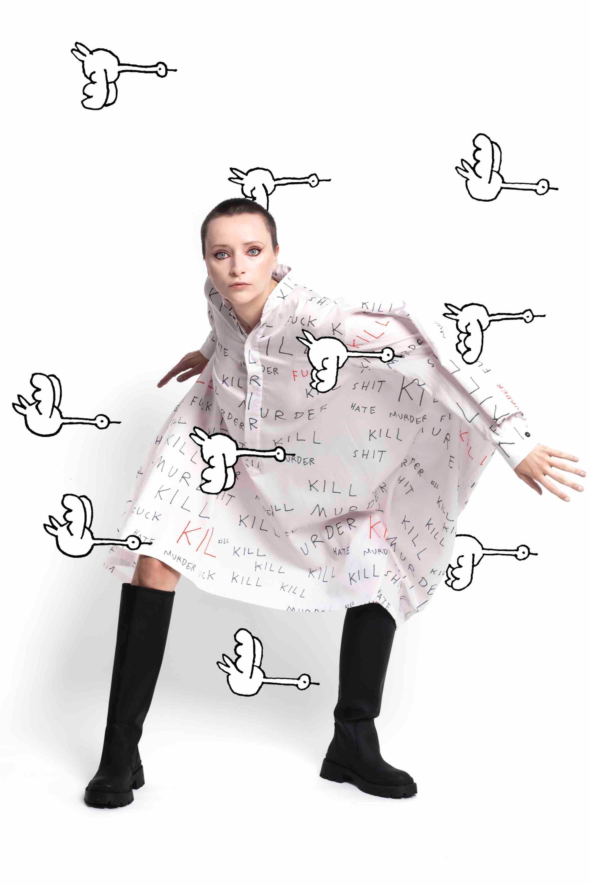 Kill Kill Murder Shirtdress