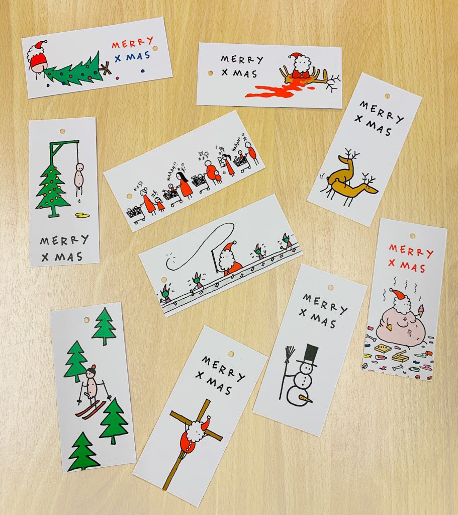 MERRY XMAS - Christmas packing labels