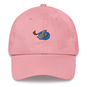 Unicorn cuddles Sharkpig - Dad hat