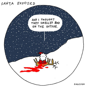 Santa Exposed - Christmas Cards