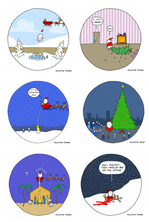 Santa Exposed - Christmas Cards