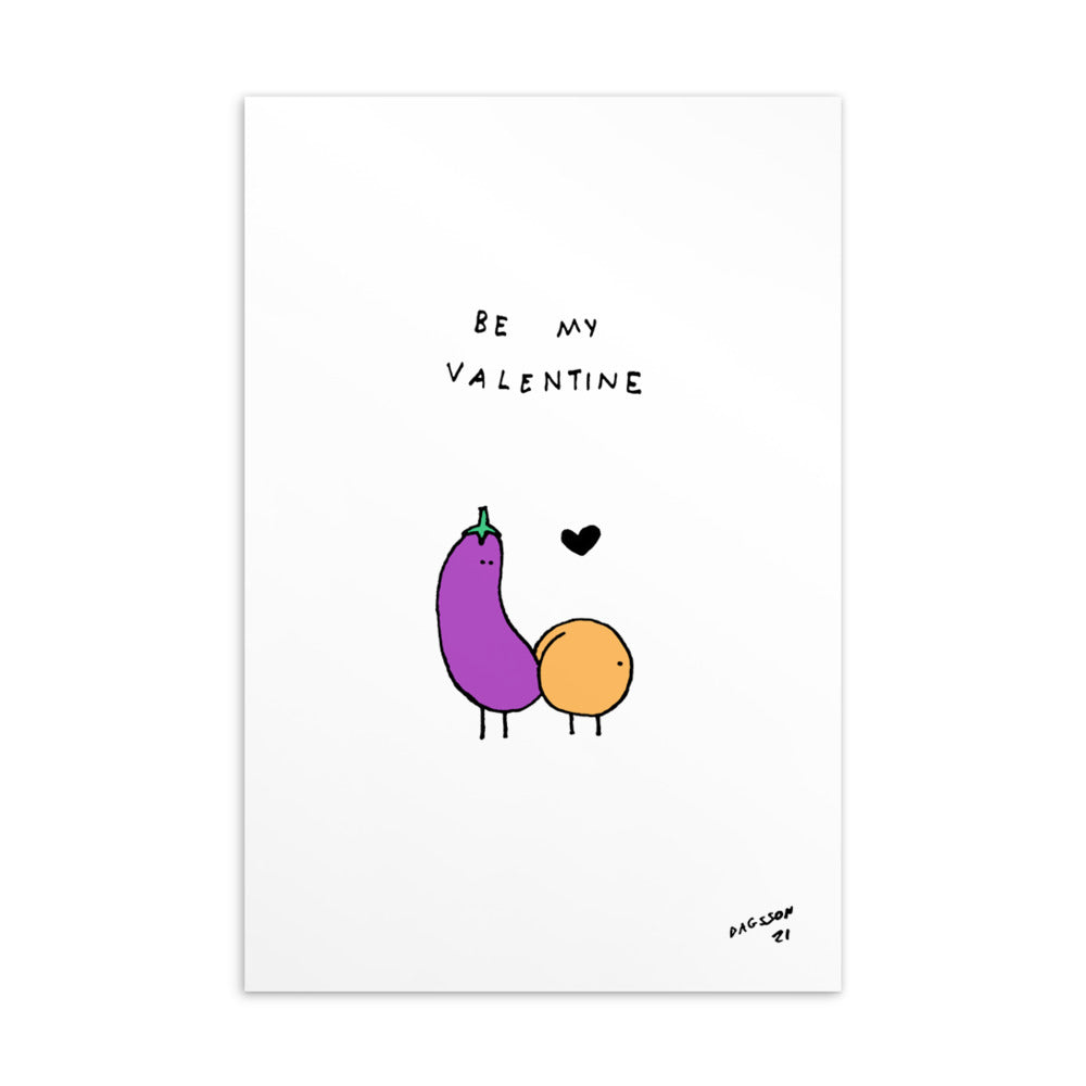 Be my Valentine - postcard