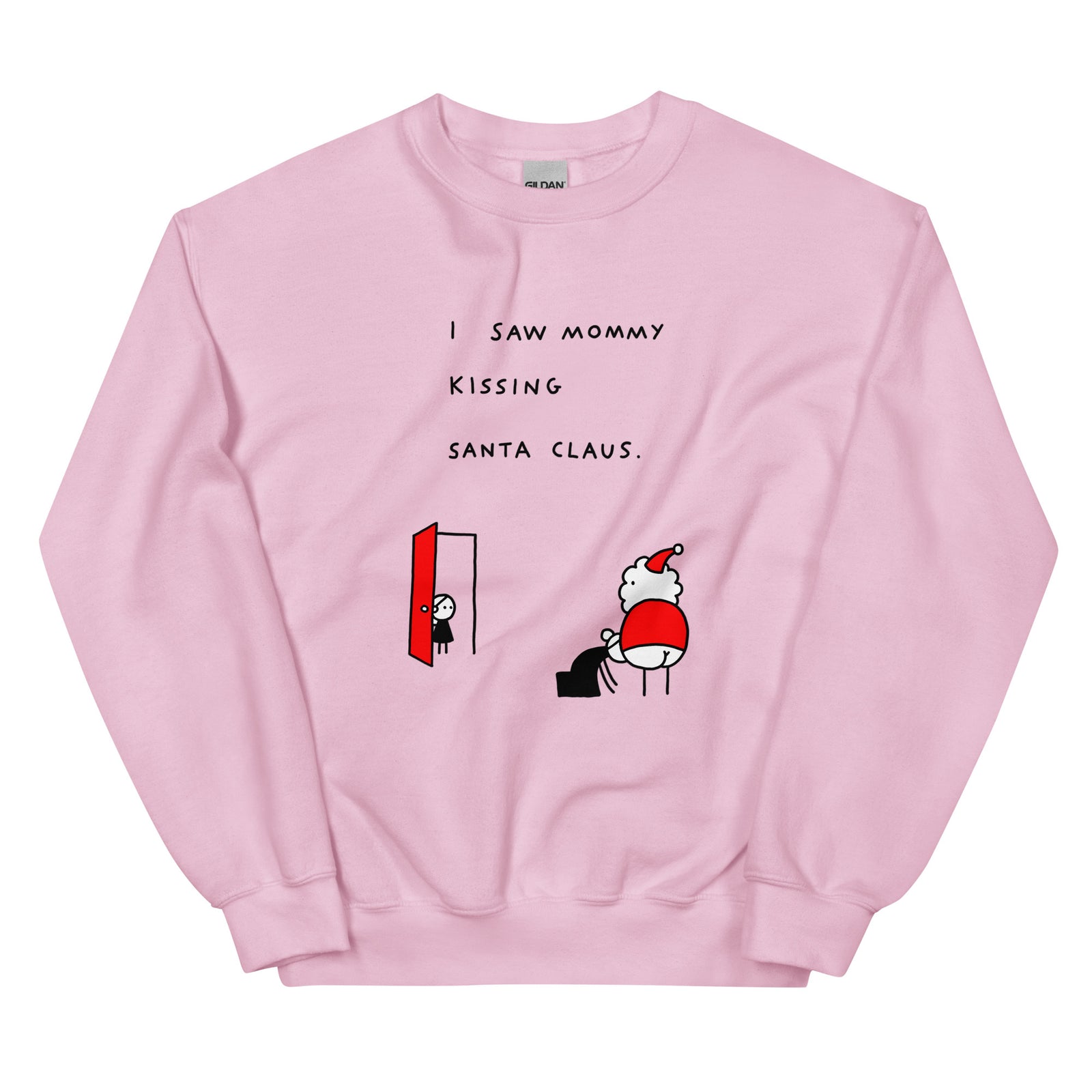 Mommy Kissing Santa - sweater